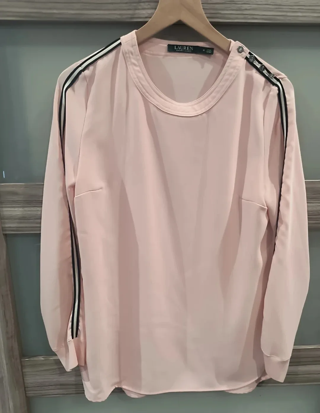 Lauren Pink Long Sleeve Blouse - Size M image indicator(4)