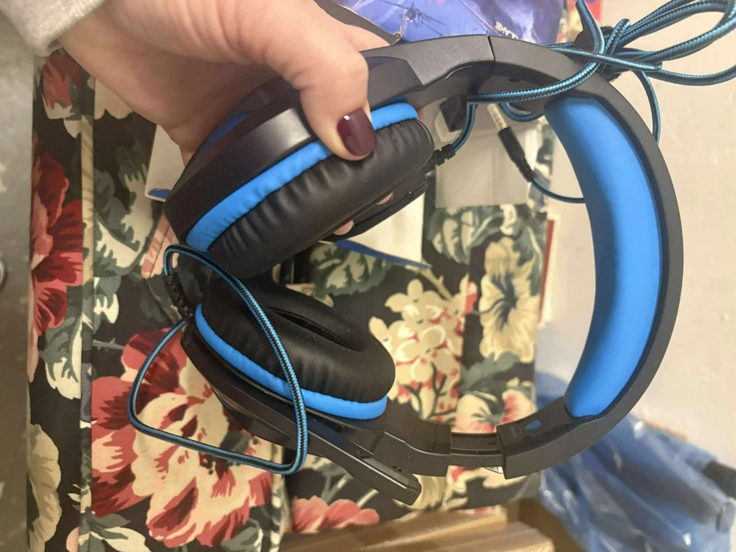 Butfulake GH-2 Gaming Headset - Black & Blue image indicator(3)