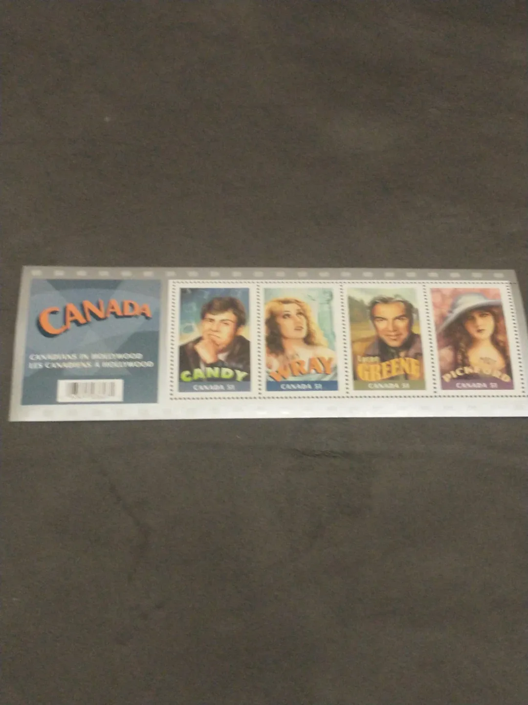 2006 Canada MNH souvenir sheet Canadians in Hollywood image indicator(2)