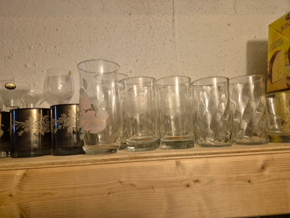 Assorted Drinking Glasses