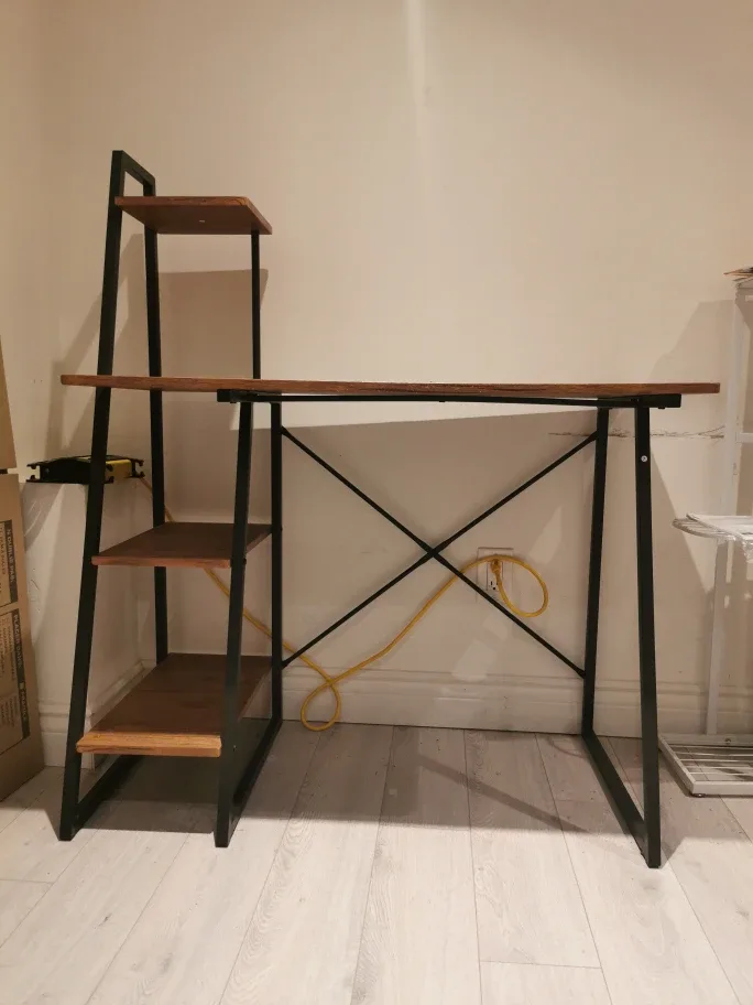 Wood & Metal Ladder Desk