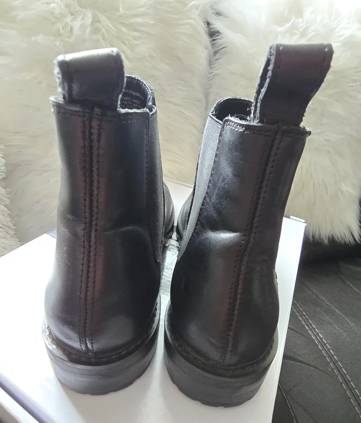Brand new Stevie Madden leather ankle boots for sale $69 image indicator(5)
