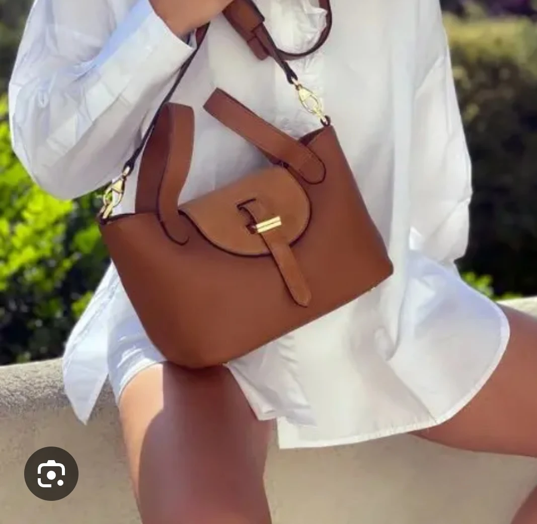 Meli Melo Italy Brown Leather Handbag