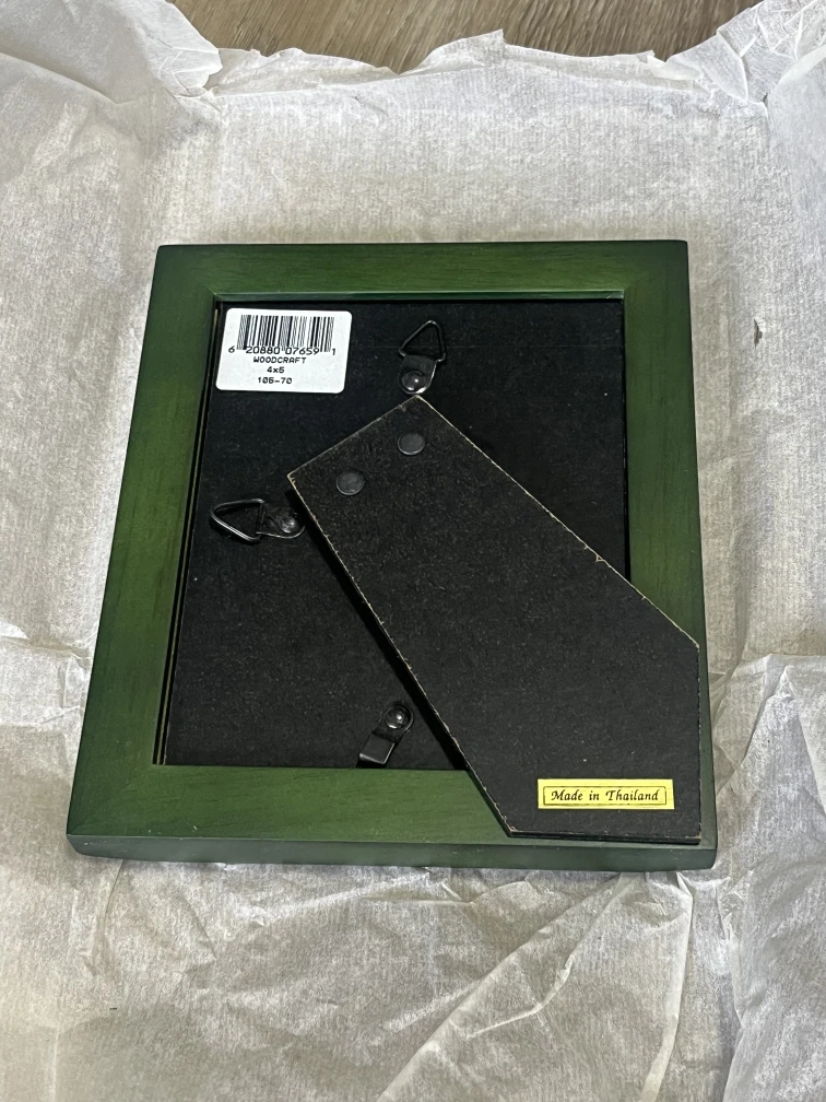 Woodcraft Collection 4"x5" Green Picture Frame - photo 4