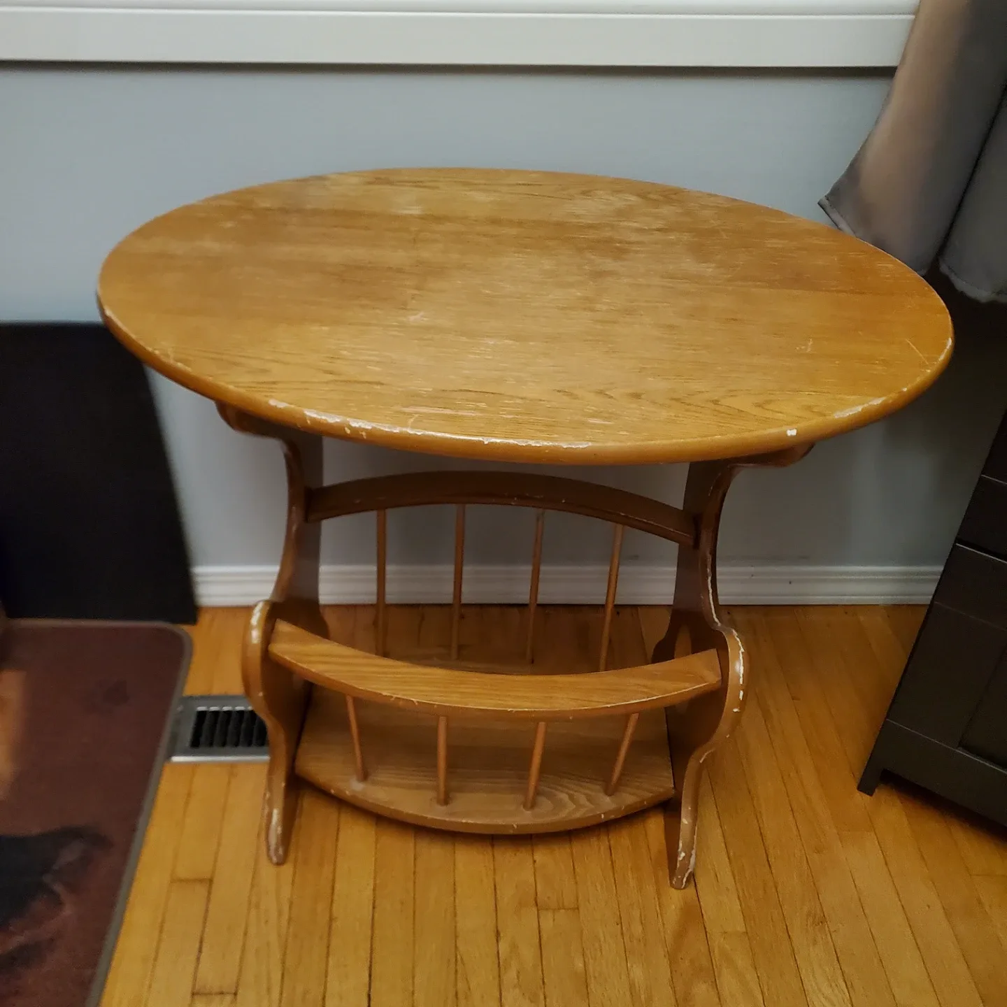 Vintage Wooden Side Table 🥕
