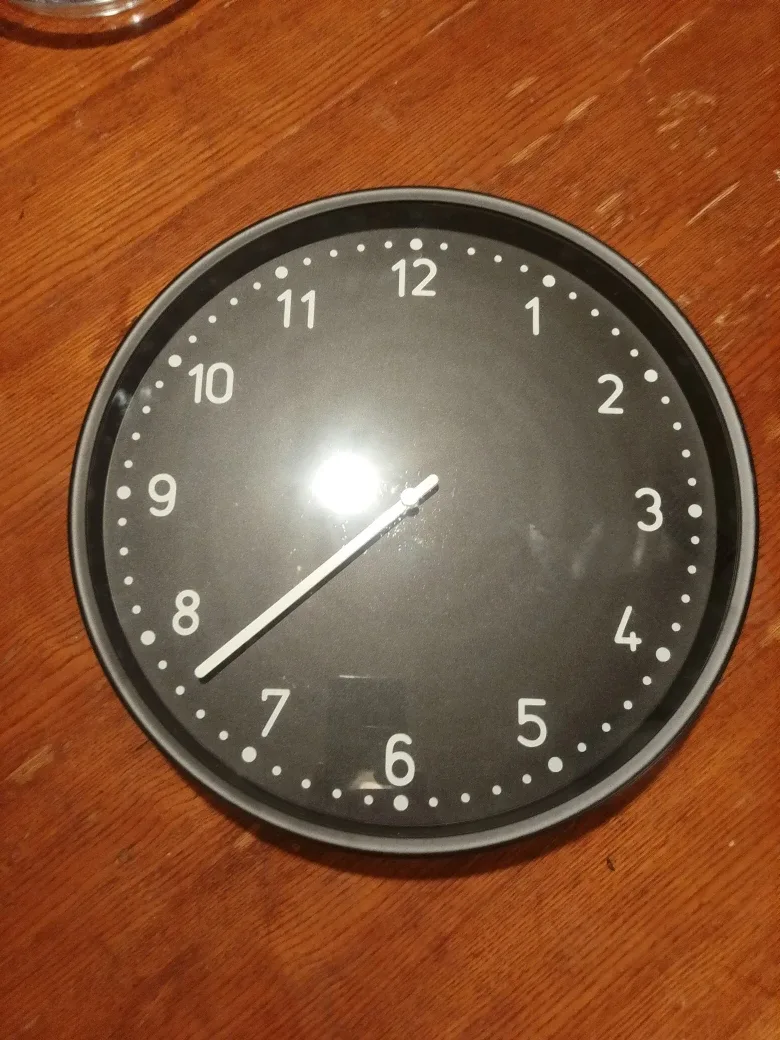 Black Wall Clock
