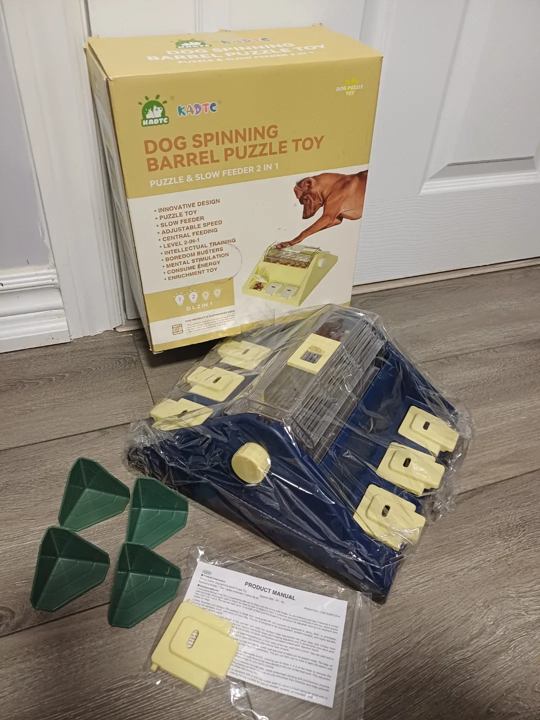 KADTC Dog Spinning Barrel Puzzle Toy - New in Box! image indicator(9)