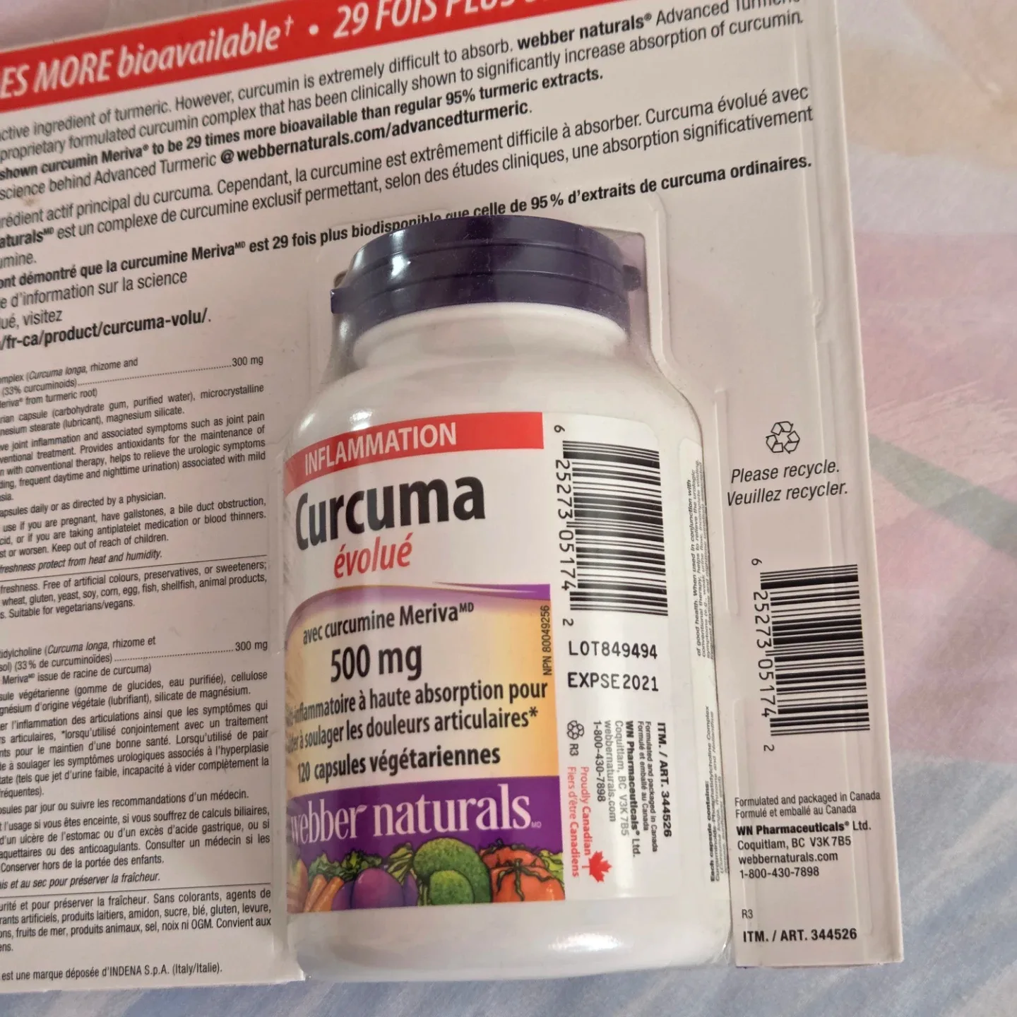 🆕Webber Naturals Advanced Turmeric 500mg image indicator(2)