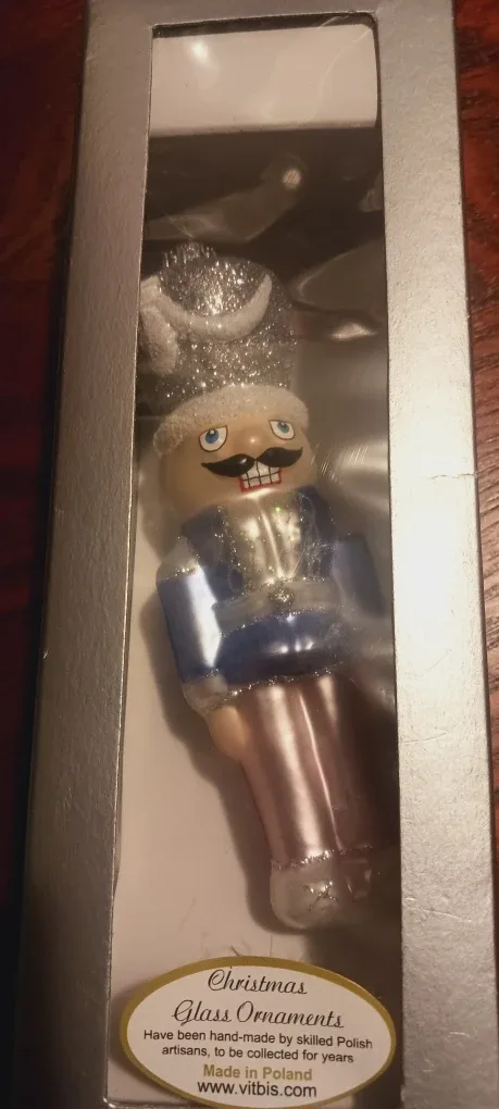 New!! NIB Nutcracker Christmas 🎄 Glass Ornament image indicator(3)