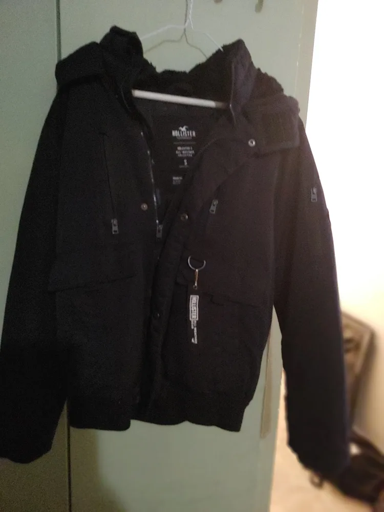 Hollister All-Weather Black Jacket (Size S)