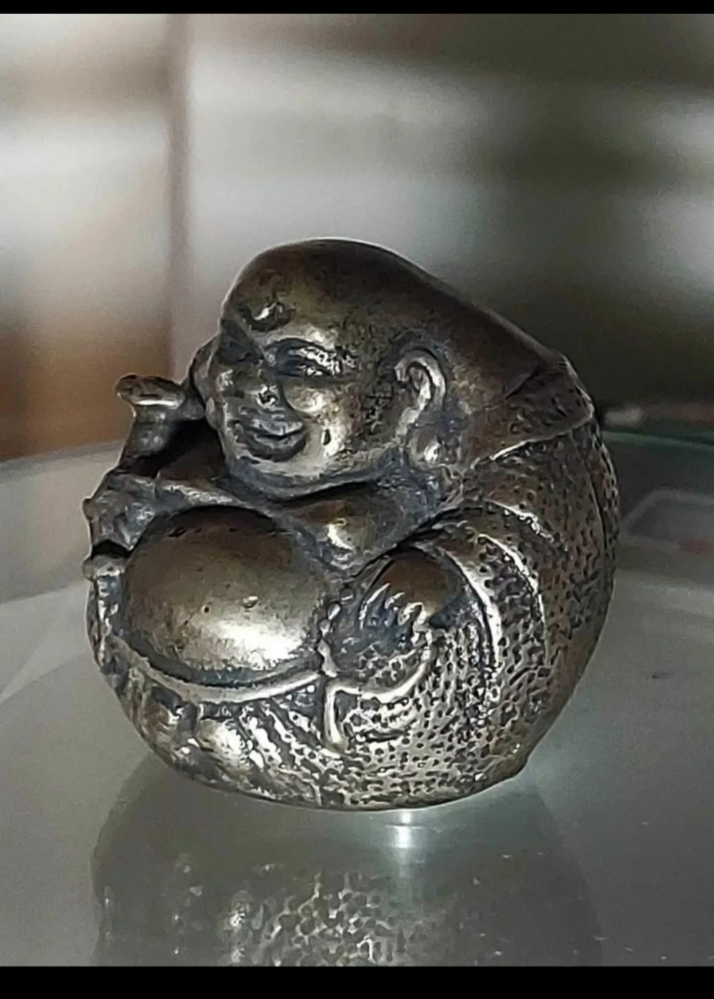 Old Tibetan HANDMADE Buddha Figure - photo 2