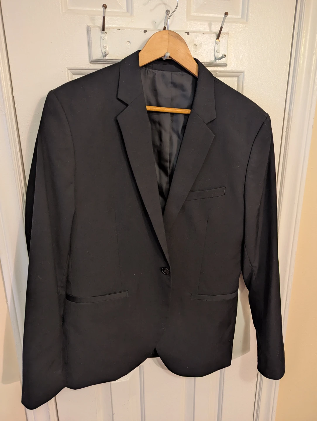 H&M Skinny Fit Black Blazer