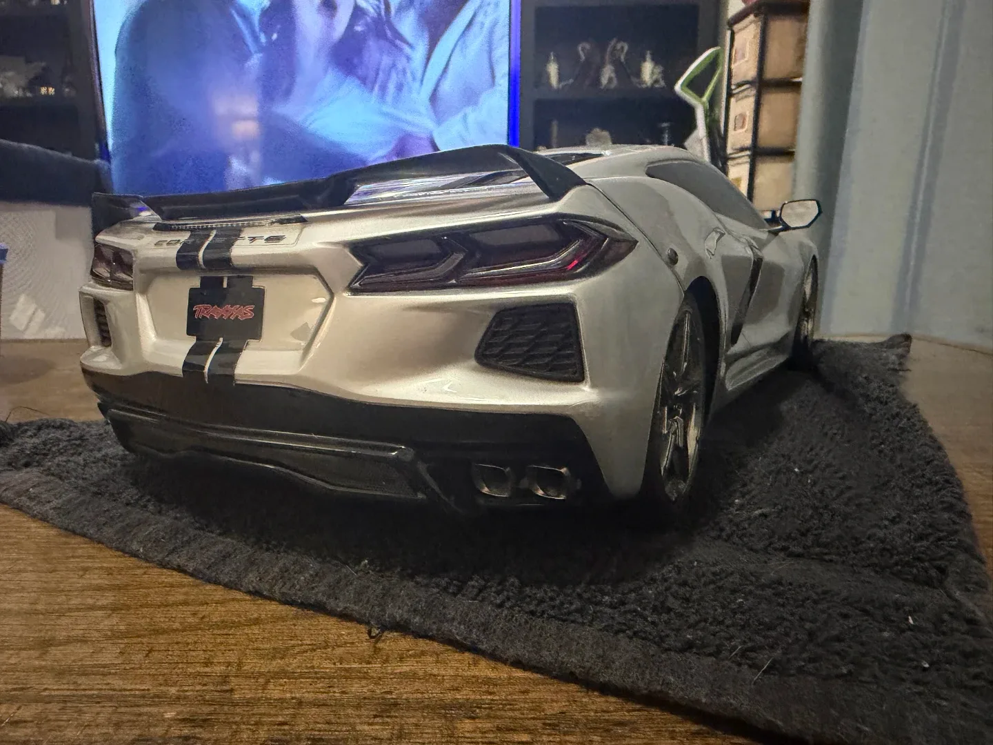 Traxxas Corvette C8 RC Car with upgraded motor image indicator(4)