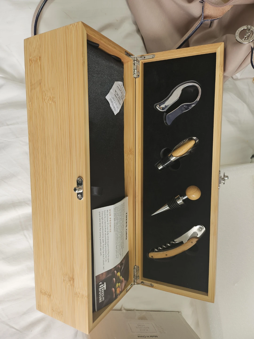 Case Elegance Wine Tool Set in Bamboo Box - photo 2