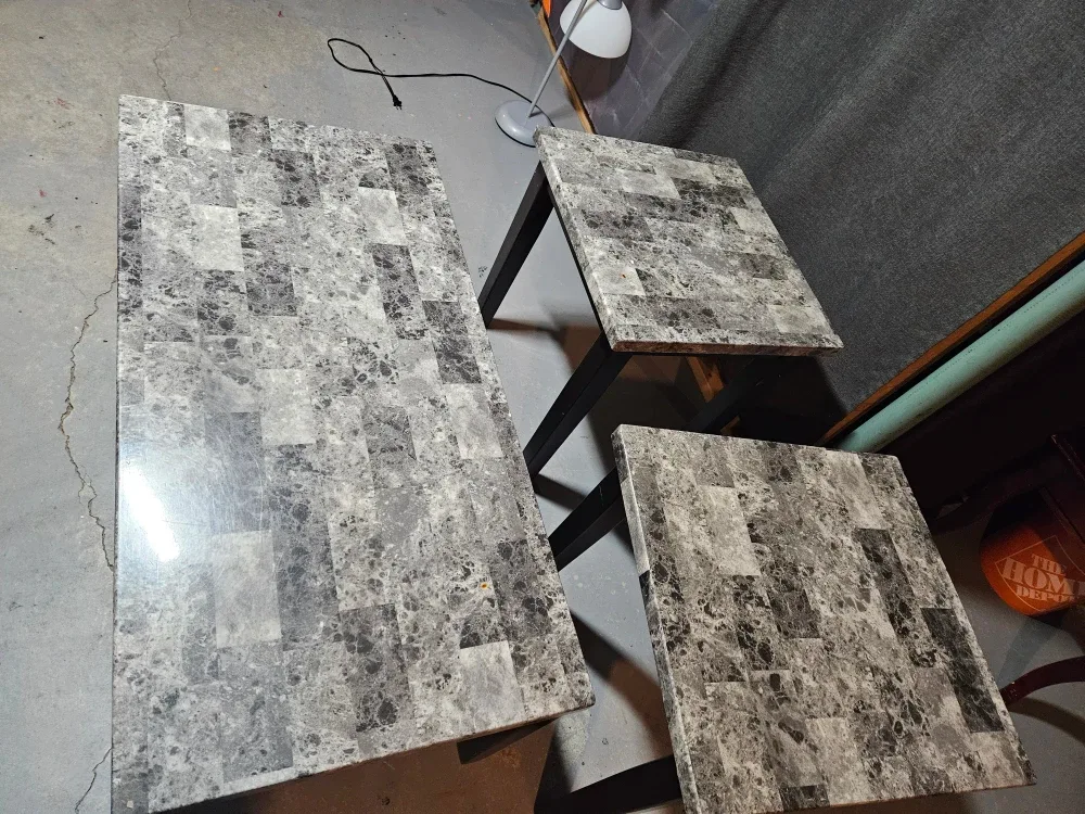 Marble Tile Top Table Set image indicator(3)