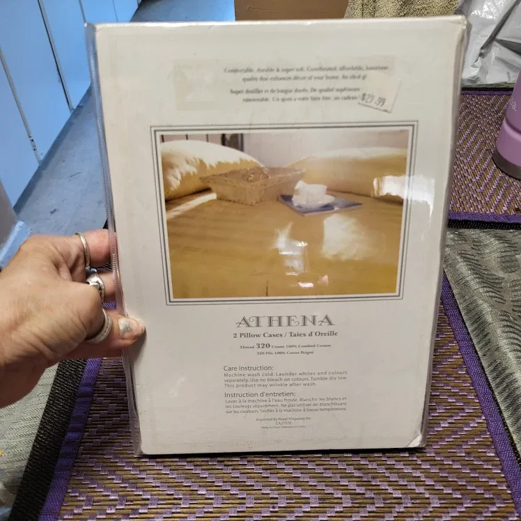 New Athena 2 Pillow Cases - New in Box