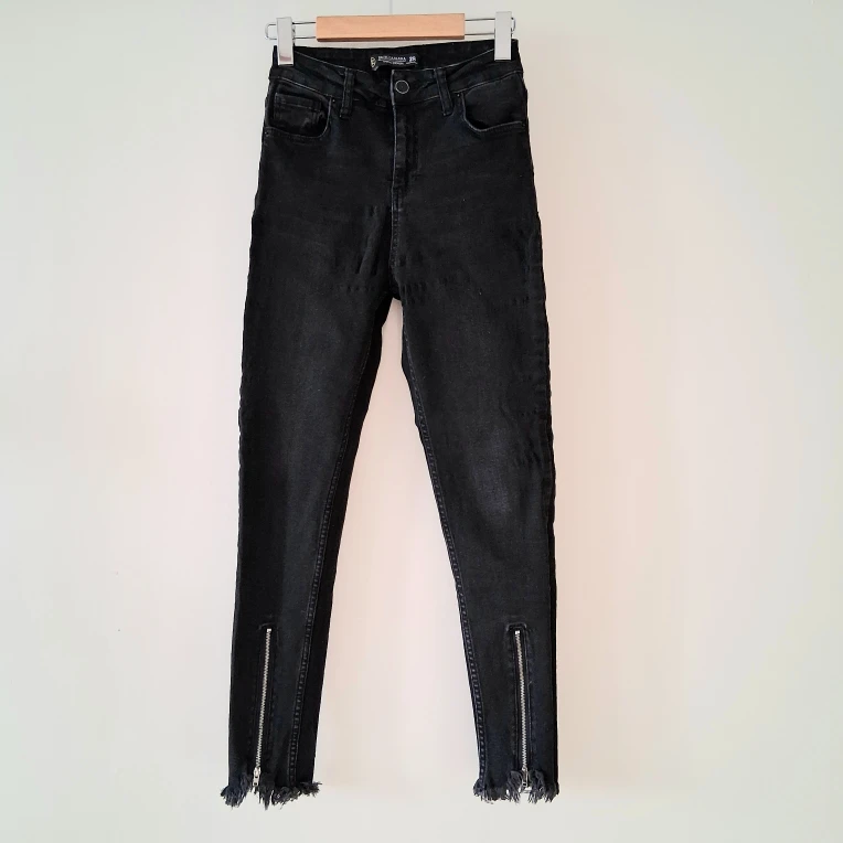 Zipper Detail Jeans Women Sz 24