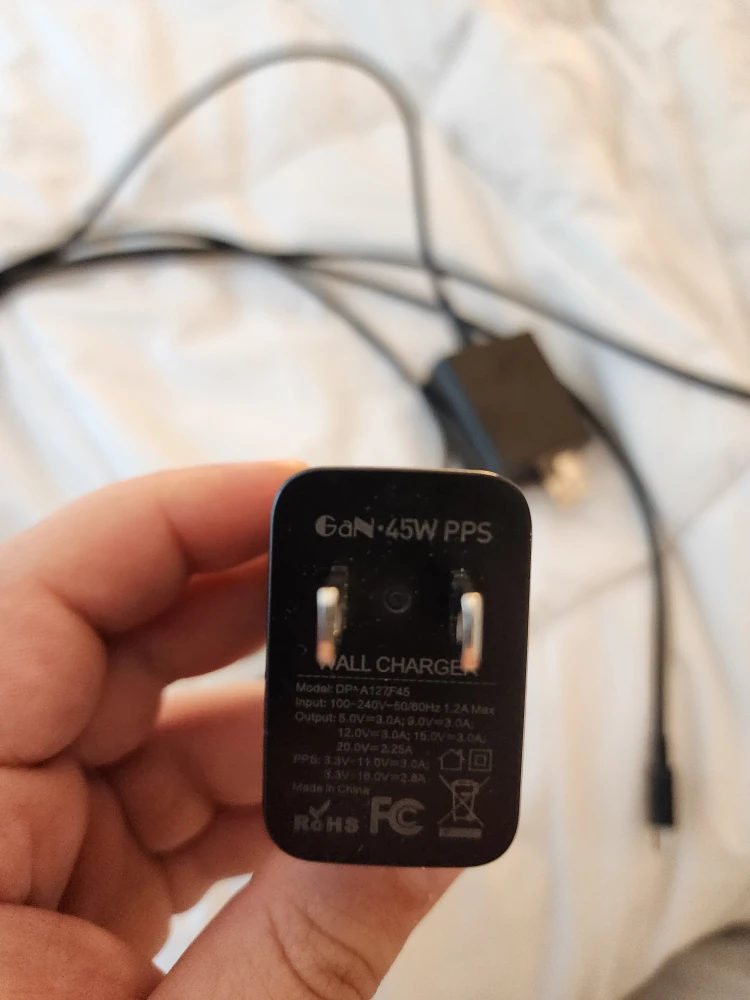 2 GaN 45W PPS Wall Charger USB-C
