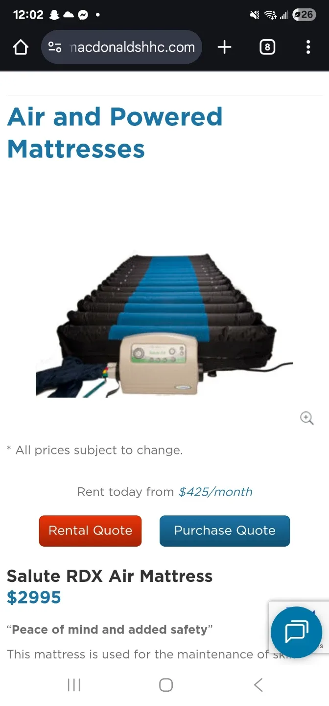 Salute RDX Air Mattress