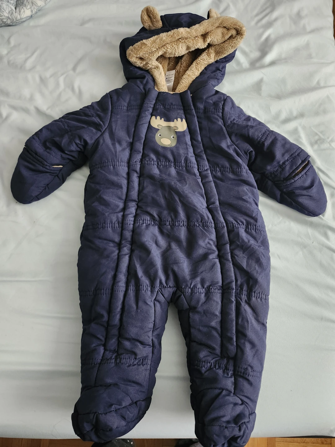 Carter's Navy Blue Moose Snowsuit