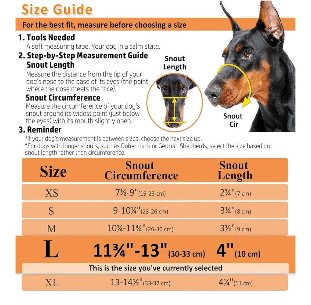 Dog Muzzle - Size Large - photo 5
