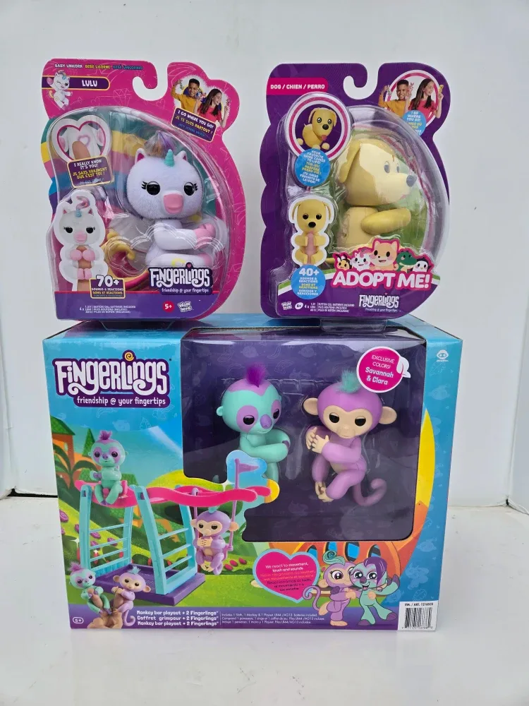 3 brand new fingerling toys