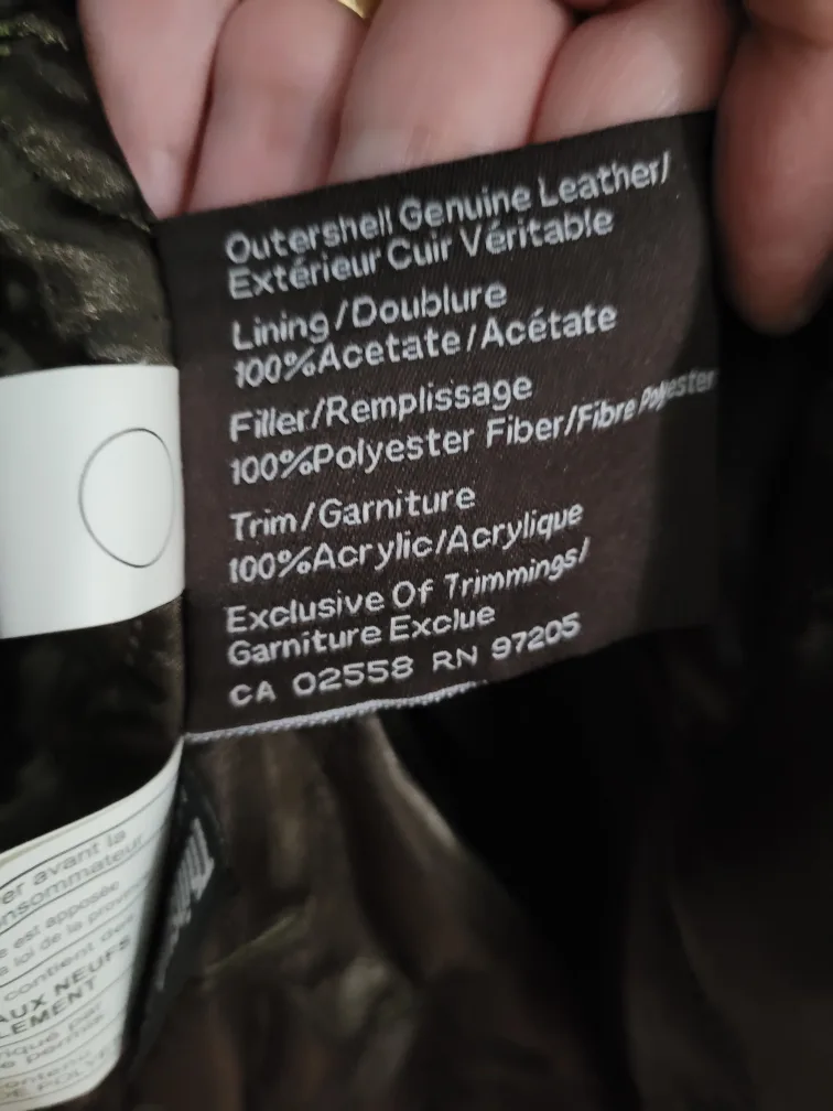 DANIER size M,Leather Jacket with Fur Trim image indicator(4)