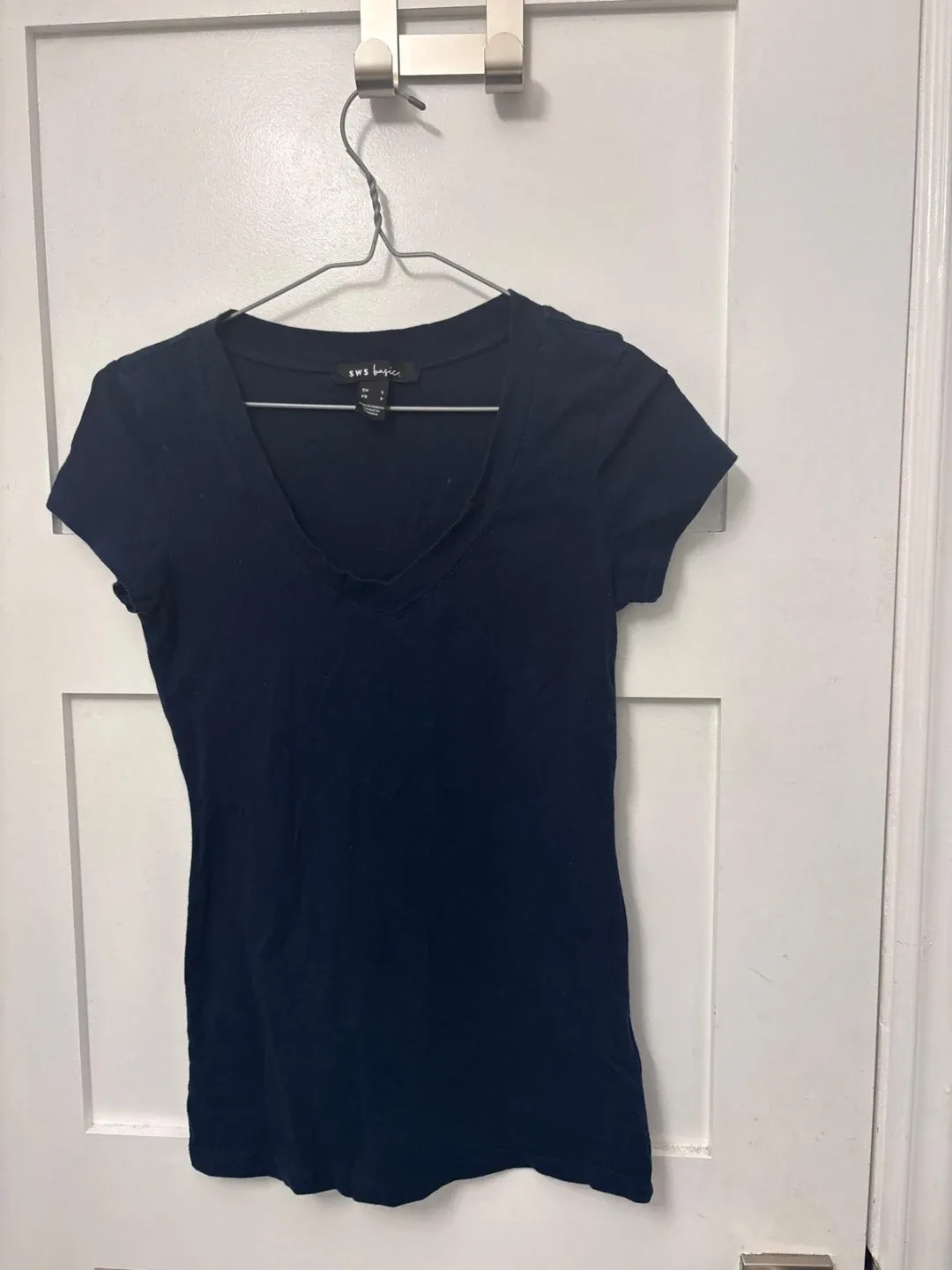 SWS basic Navy Blue T-shirt - Size S thumbnail