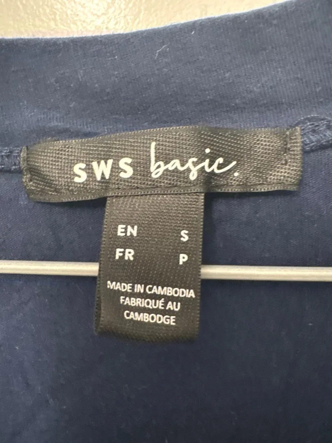 SWS basic Navy Blue T-shirt - Size S image indicator(2)