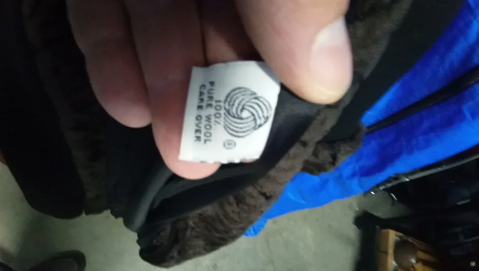 D'Anna Black 100% Wool Coat with Faux Fur Trim image indicator(5)