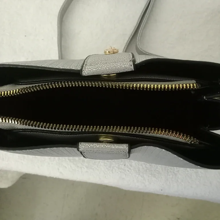 Silver Handbag with Chain Detail image indicator(4)