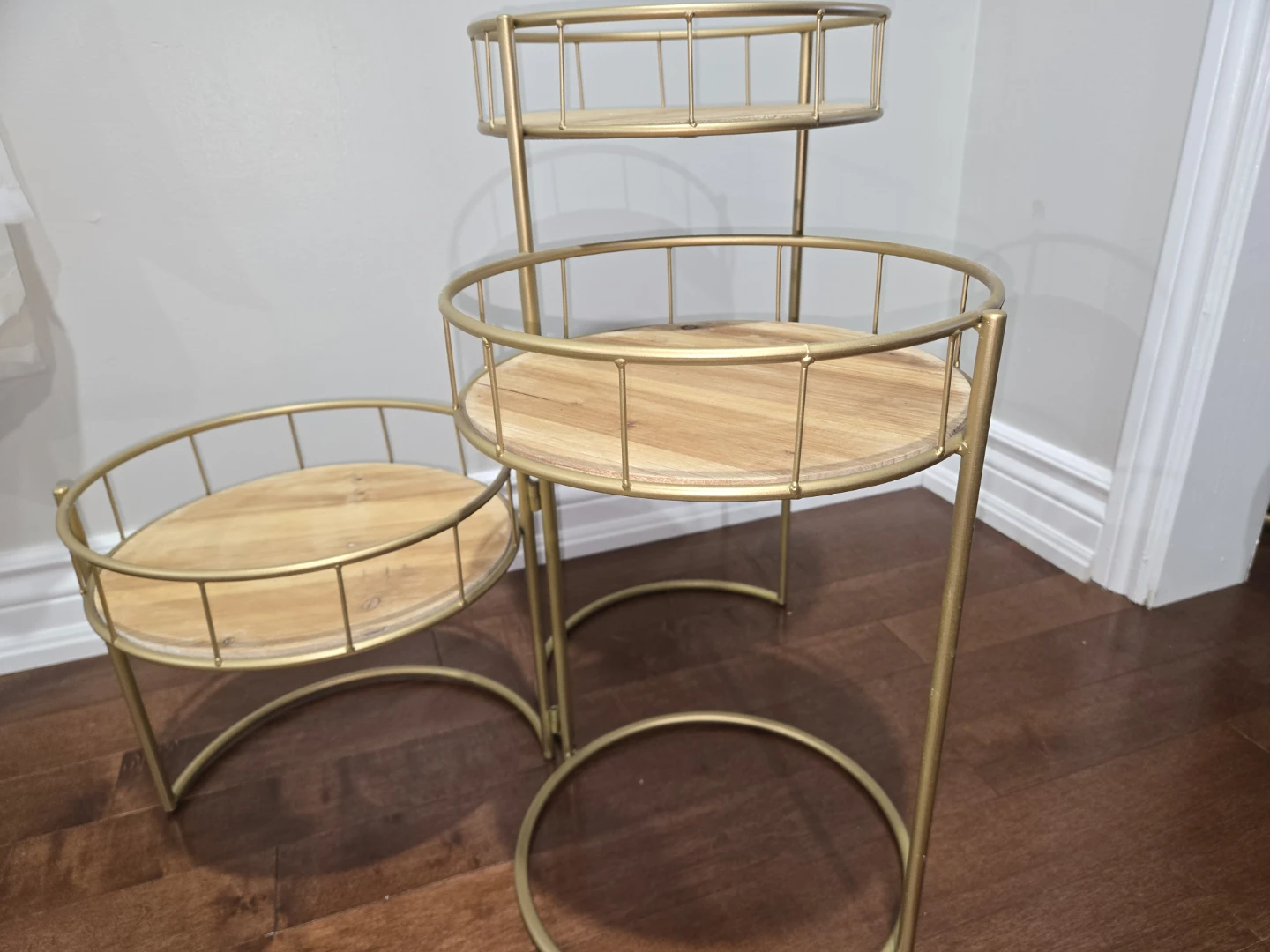 Gold 3-Tier Plant Stand