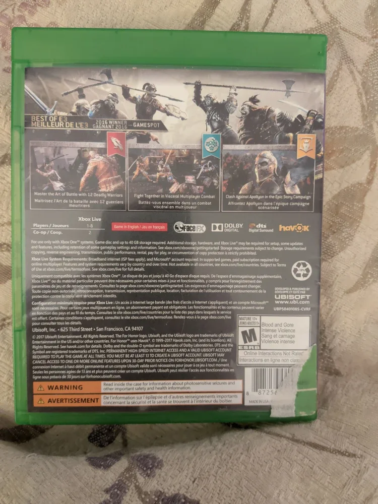 For Honor - Xbox One Game image indicator(7)