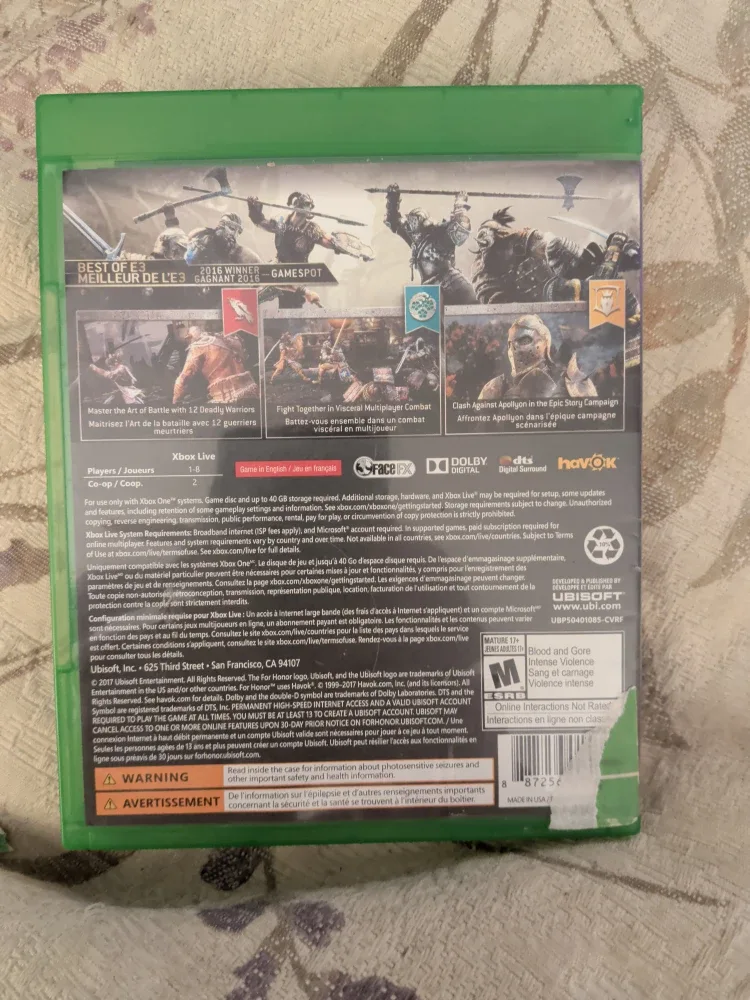 For Honor - Xbox One Game image indicator(8)