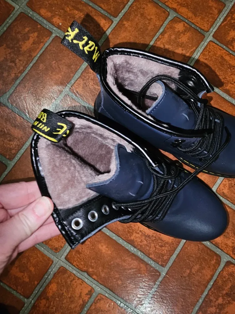 Dr. Martens Blue Leather Boots image indicator(2)