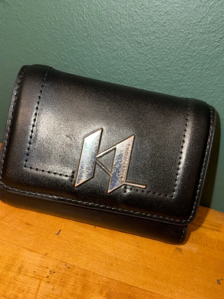 Karl Lagerfeld Black Leather Wallet image indicator(2)