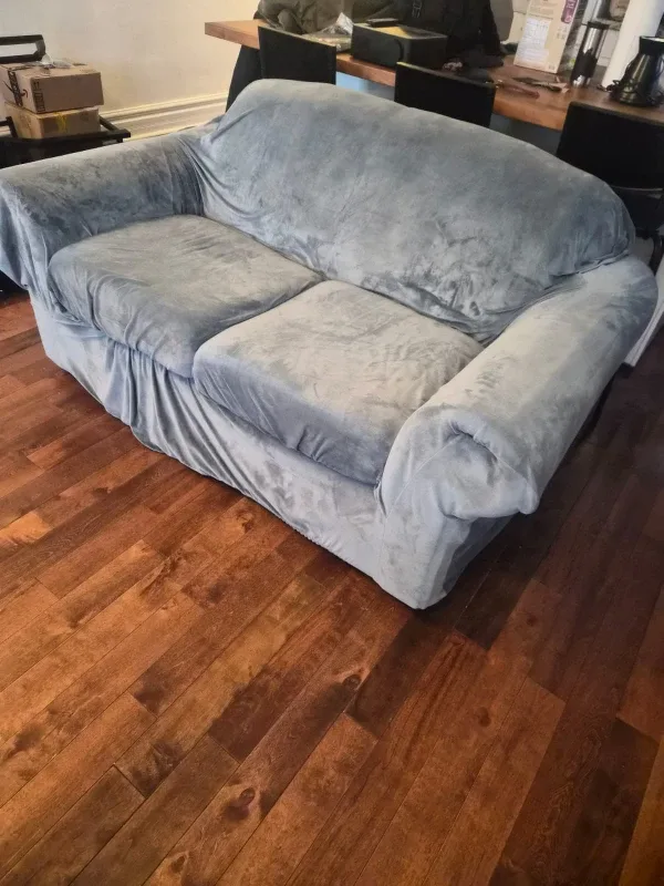 Comfortable Green Sofa + Slate Blue Cover image indicator(2)