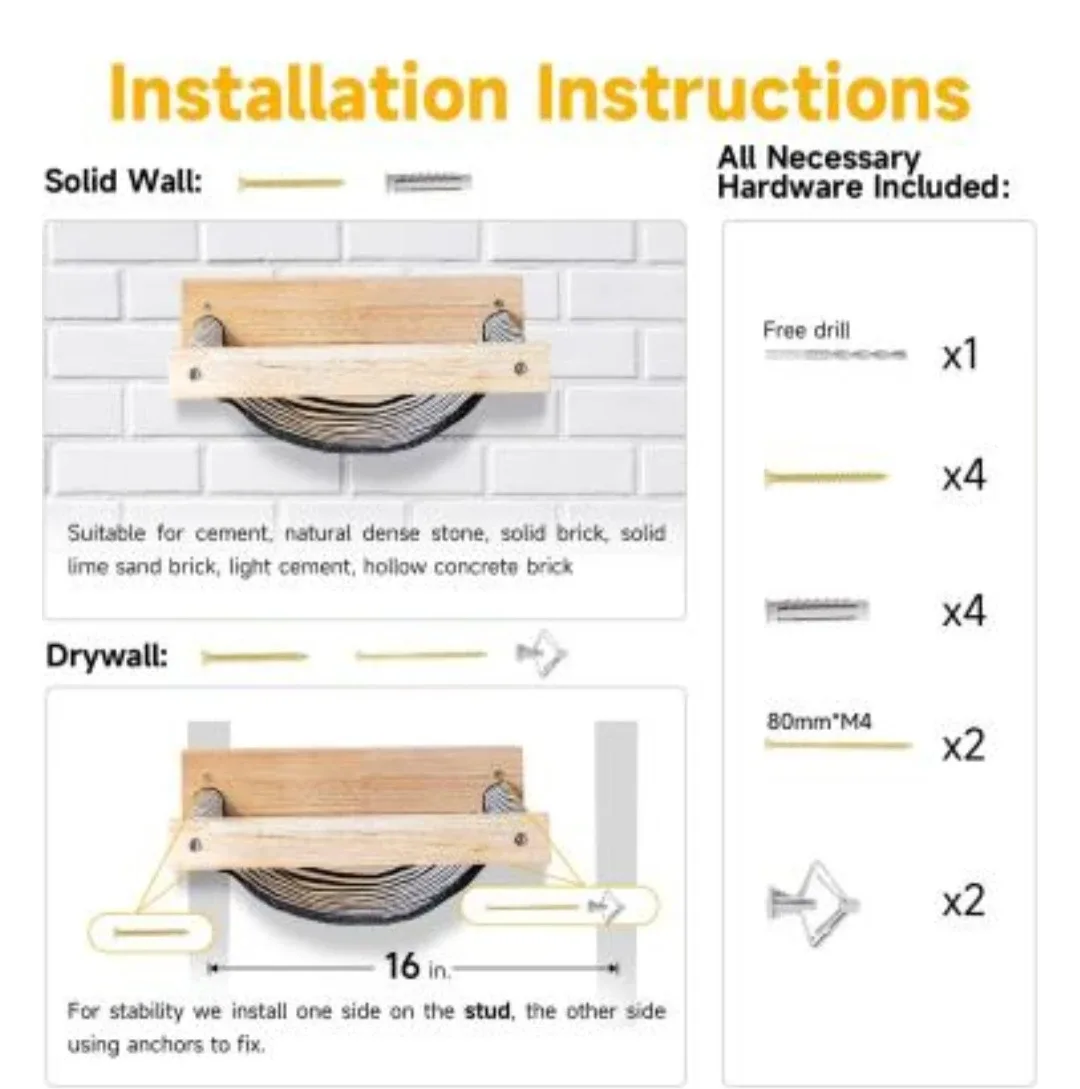 FUKUMARU Rubber Wood Cat Hammock image indicator(10)