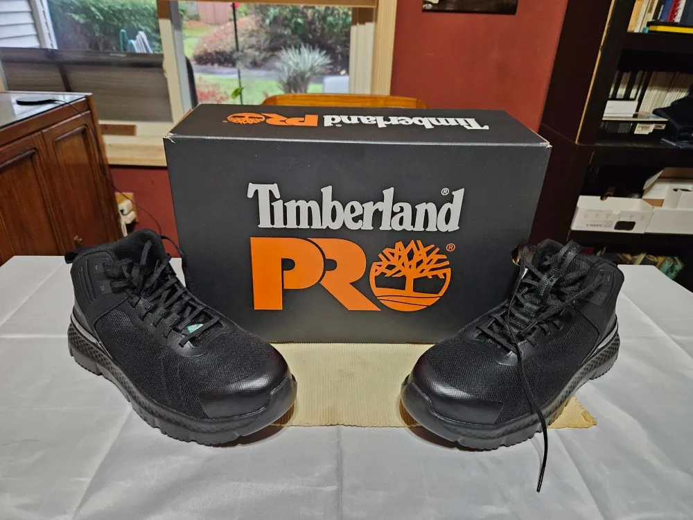 Timberland PRO Black Work Boots - Size 9
