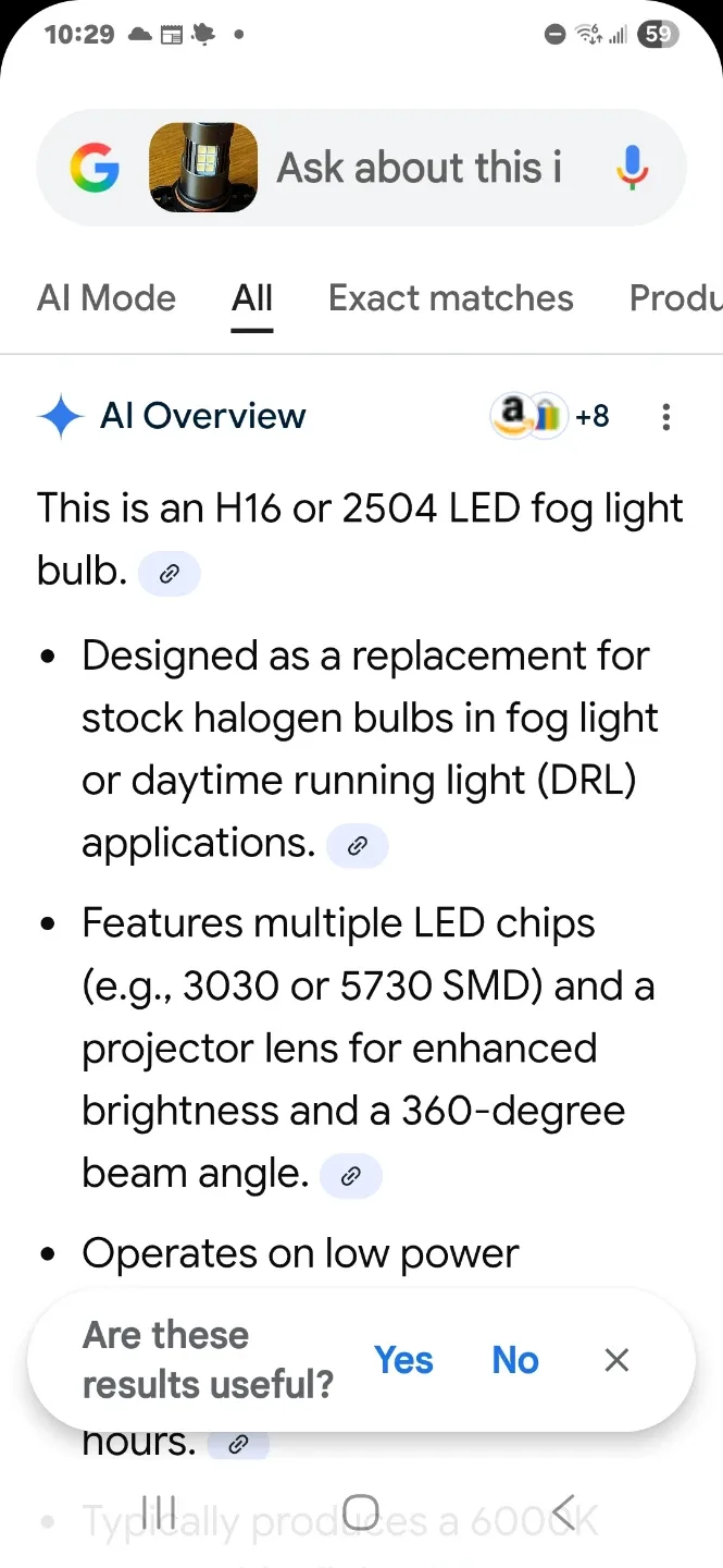 KIMISS LED H16 Fog  Light - Universal 2 Pcs White image indicator(3)