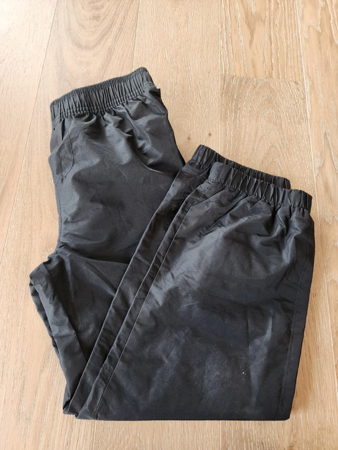 The Children's Place Black Rain Track Pants Size M (7/8)