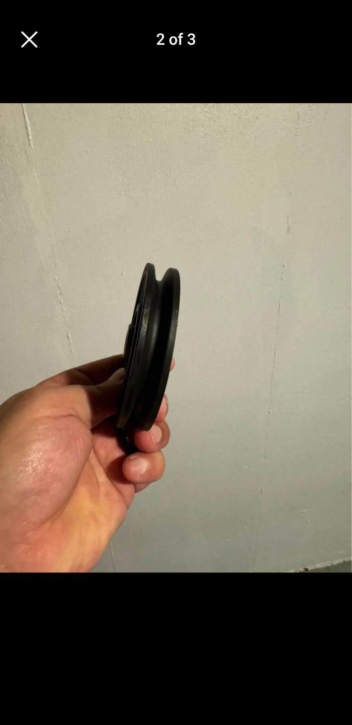 Black Rubber Pulley Wheel
