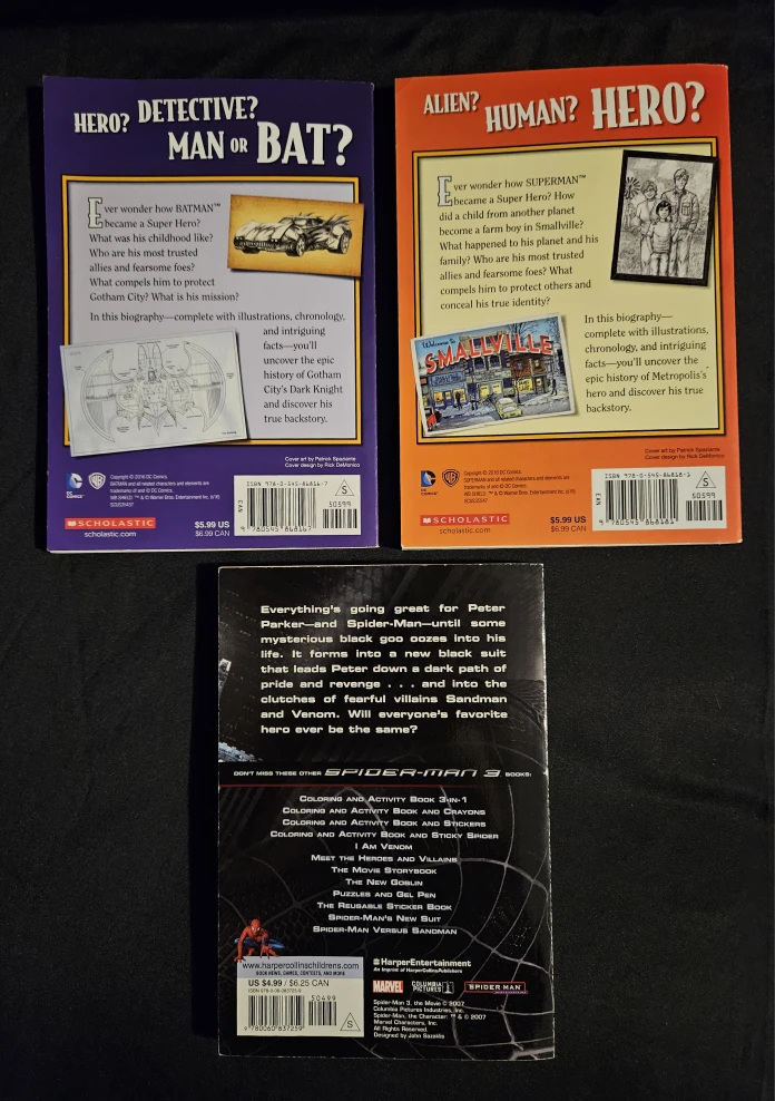 Super Hero Book Lot (3 included) - photo 2