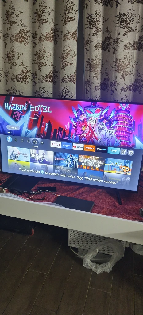 Fire Smart TV 55 inches Black Flat Screen TV