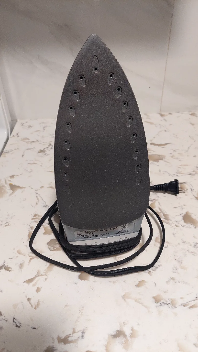 Black+Decker Steam Iron - White & Blue image indicator(3)