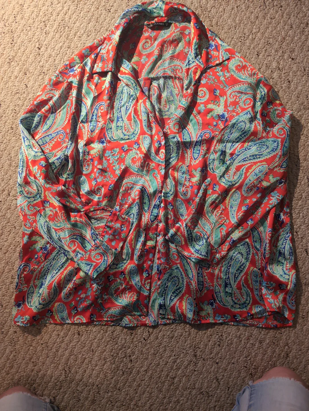 Dunnes Paisley Print Blouse - Size XL