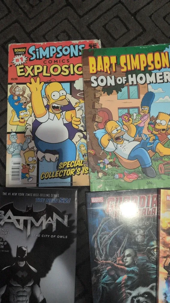 Comic Book Lot: Guardians, Batman, Simpsons image indicator(5)