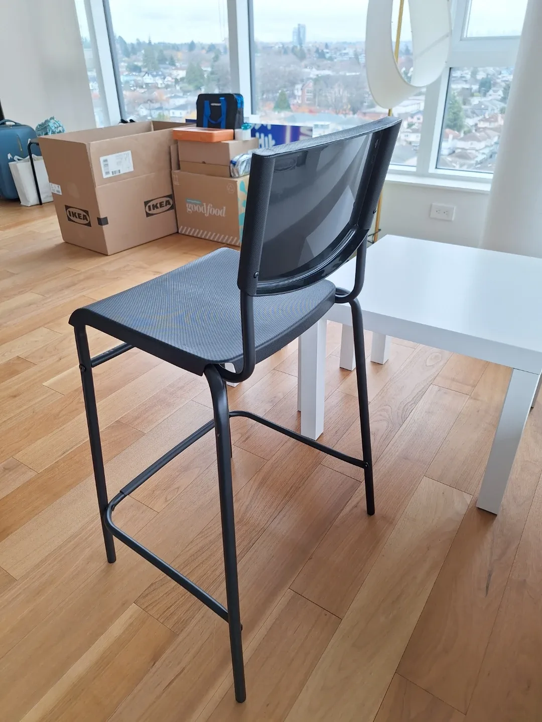 IKEA STIG Bar stool with backrest, counter height image indicator(3)