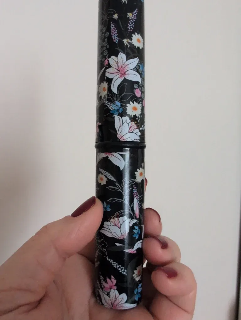 Makeup Brush Set with Floral Case