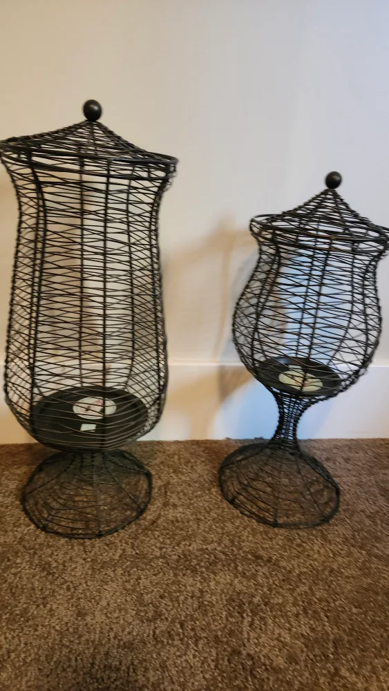PARTYLITE Decorative Wire Candle Holders - Set of 3 image indicator(3)